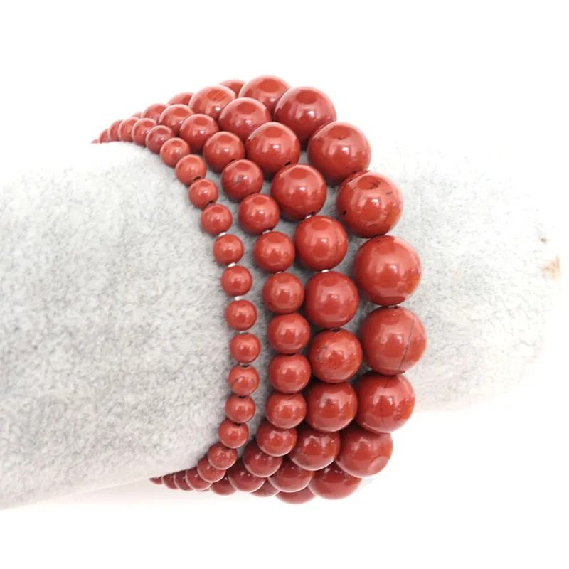 Bracelet jaspe rouge