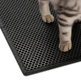 Tapis de litière pour chat double couche