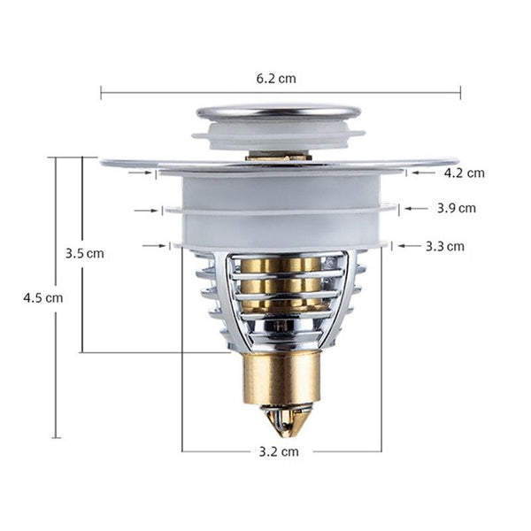 Bouchon lavabo universel