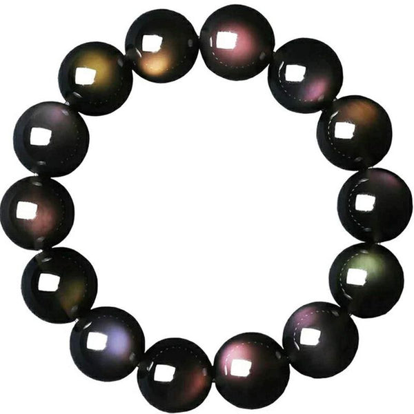 Bracelet obsidienne œil céleste