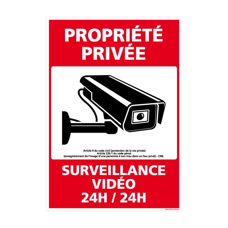 Panneau vidéo surveillance