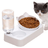 Distributeur eau et croquette chat