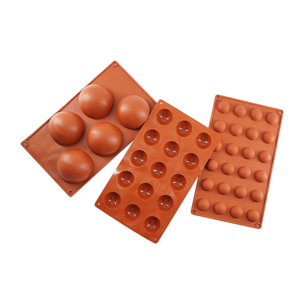 Moule demi-sphère silicone