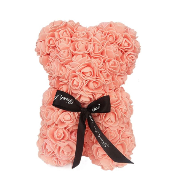 Nounours saint-valentin rose