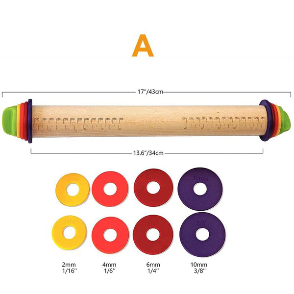 Rouleau pâtisserie réglable