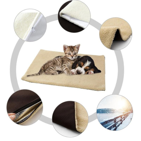 Coussin chauffant pour chat extérieur