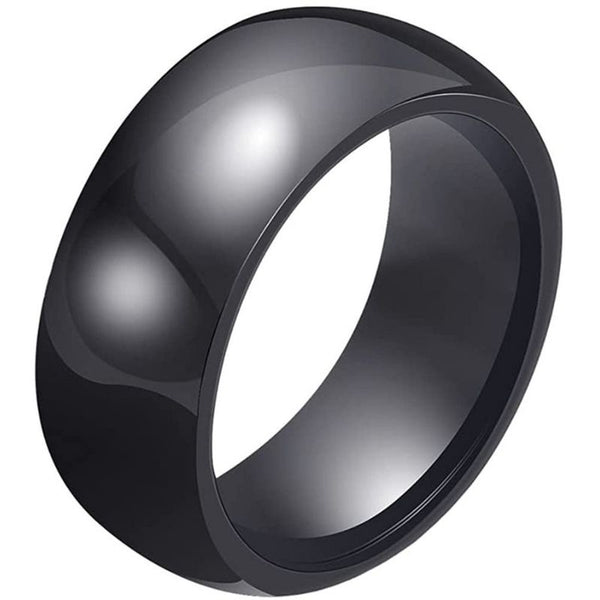 Bague céramique noire