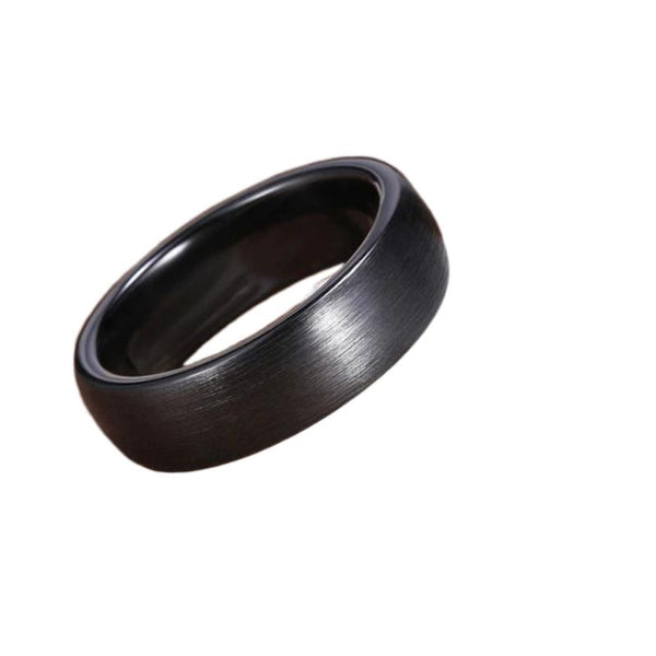 Bague céramique noire