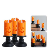 Bougie citrouille halloween