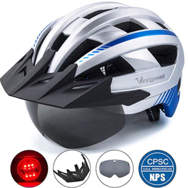 Casque velo visiere