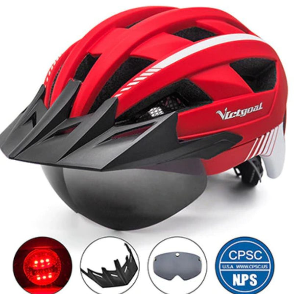 Casque velo visiere