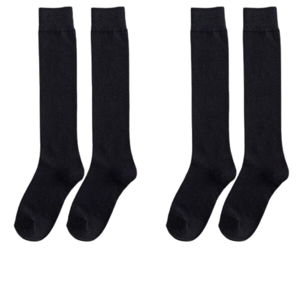 Chaussettes hautes femme coton