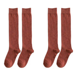 Chaussettes hautes femme coton