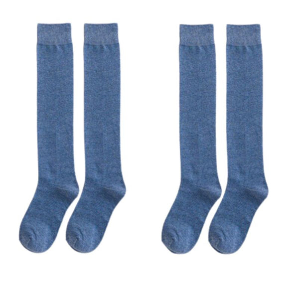 Chaussettes hautes femme coton