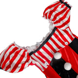 Costume clown halloween femme