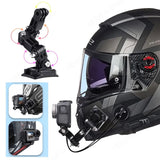 Fixation support gopro casque moto