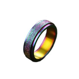 Bague anti stress anneau tournant femme