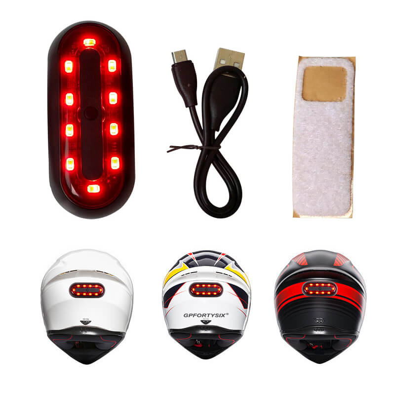 Casque moto led