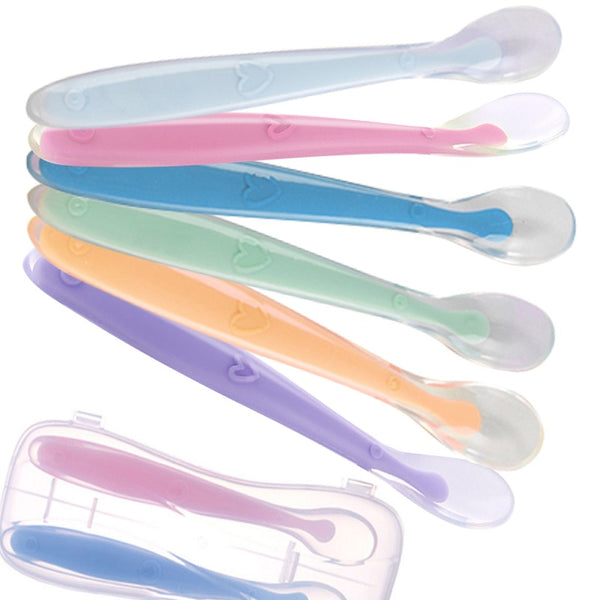 Cuillère bébé silicone