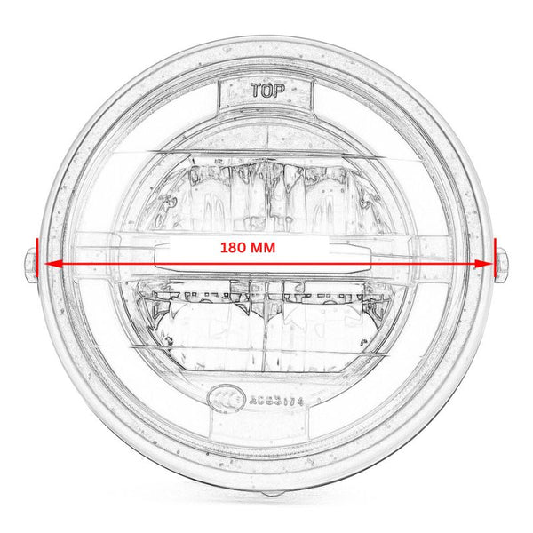 Phare avant LED moto