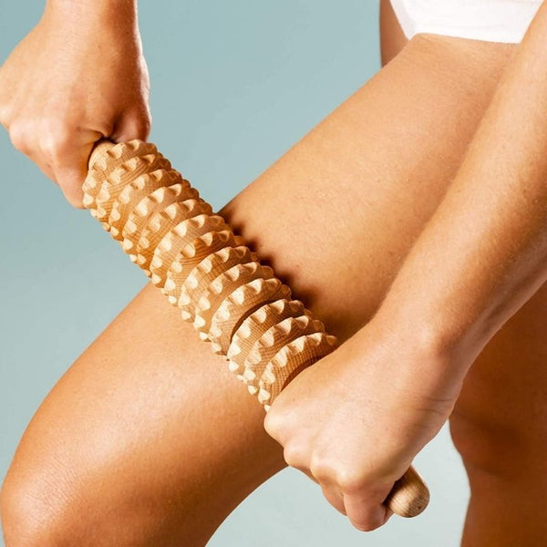 Rouleau anti cellulite en bois