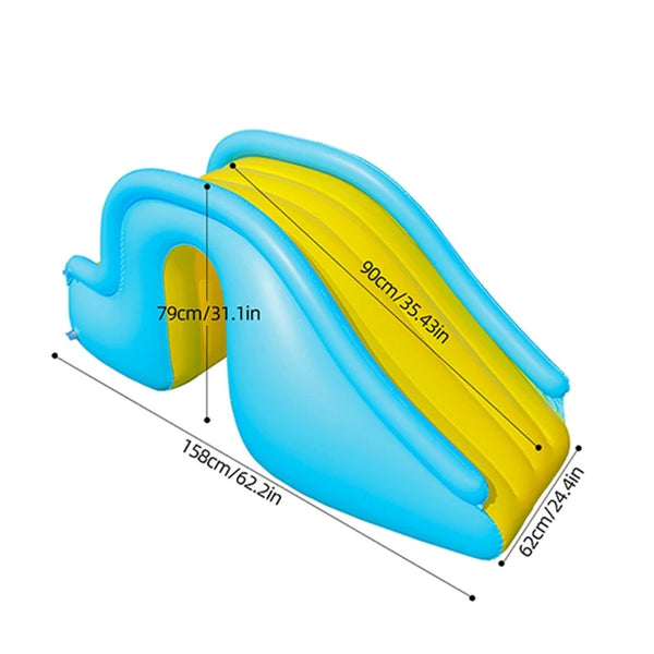 Toboggan piscine gonflable