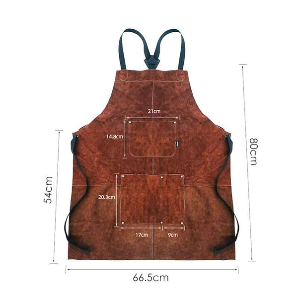 Tablier cuir barbecue